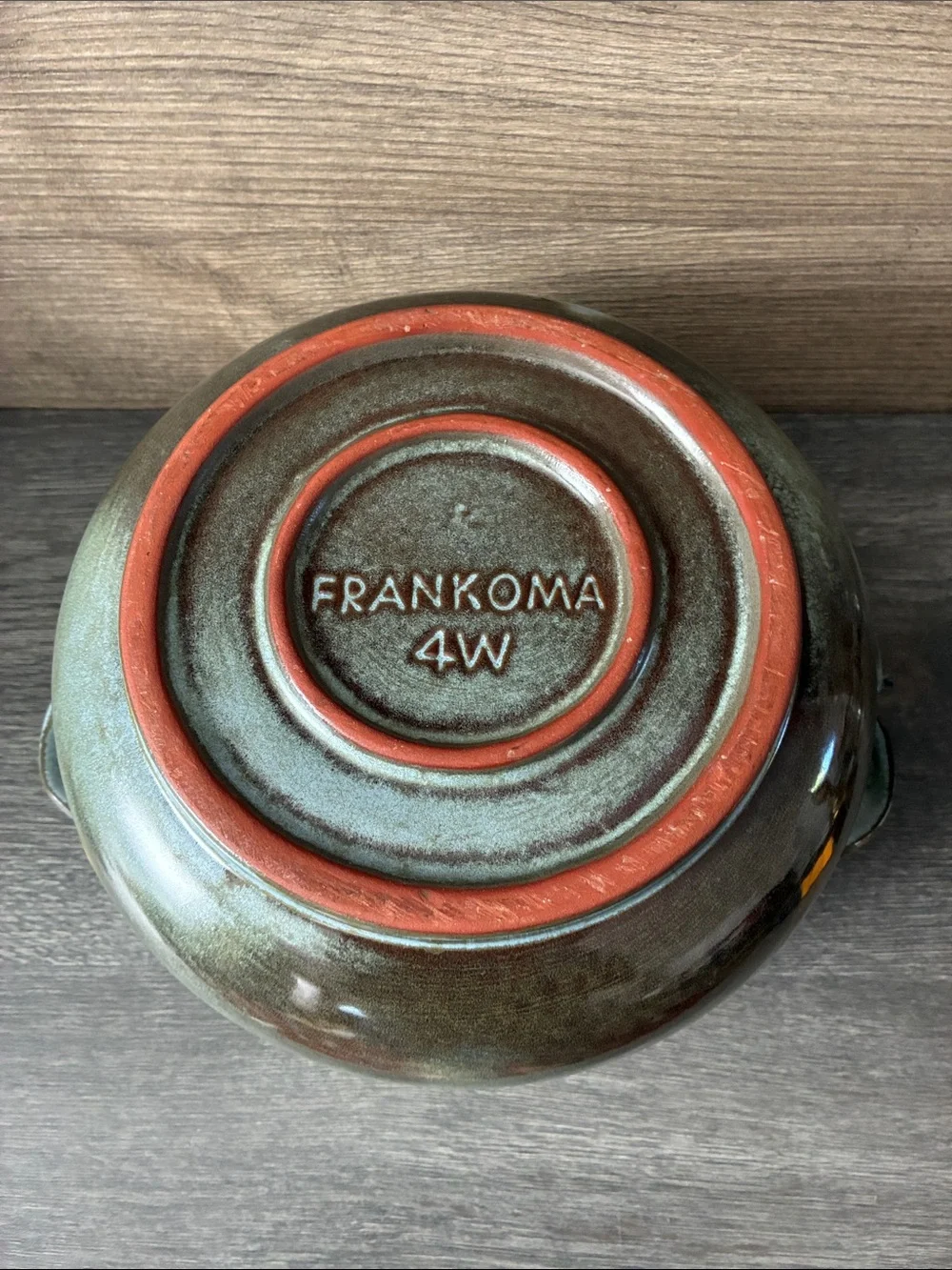 Frankoma Prairie Blue, 4W Bean Pot or Casserole Dish NO LID